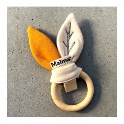 hochet cygne, Atelier Maïmaï coton bio, fait main à Bruxelles